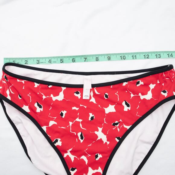 Victoria's Secret Red Floral Bikini Bottoms Size Large - Picture 7 of 9